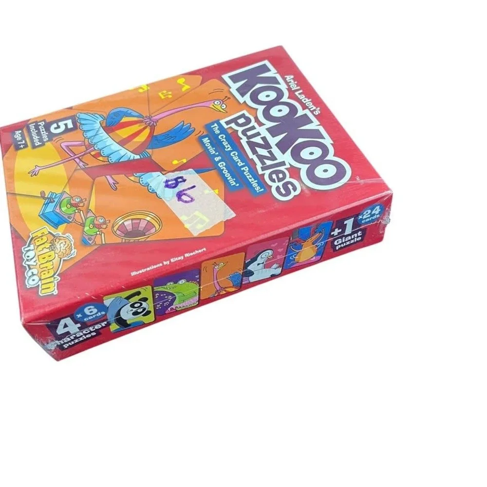 KooKoo‎ Puzzles Movin & Groovin Fat Brain Toy Unique Puzzle Cards SEALED